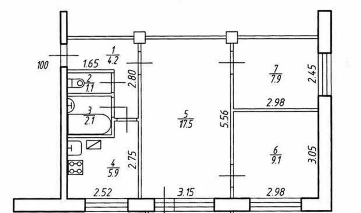 Планировка квартиры 3 комнаты фото 21