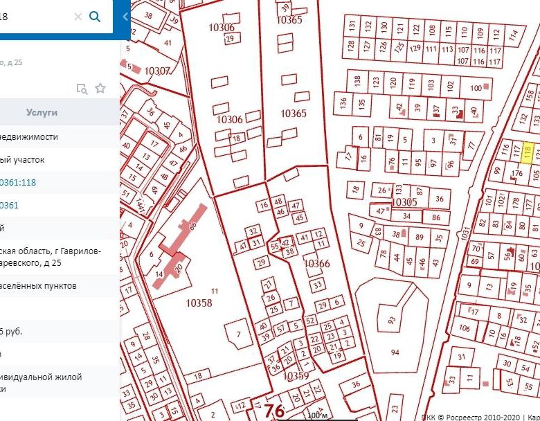 Кадастровая карта гаврилов ям