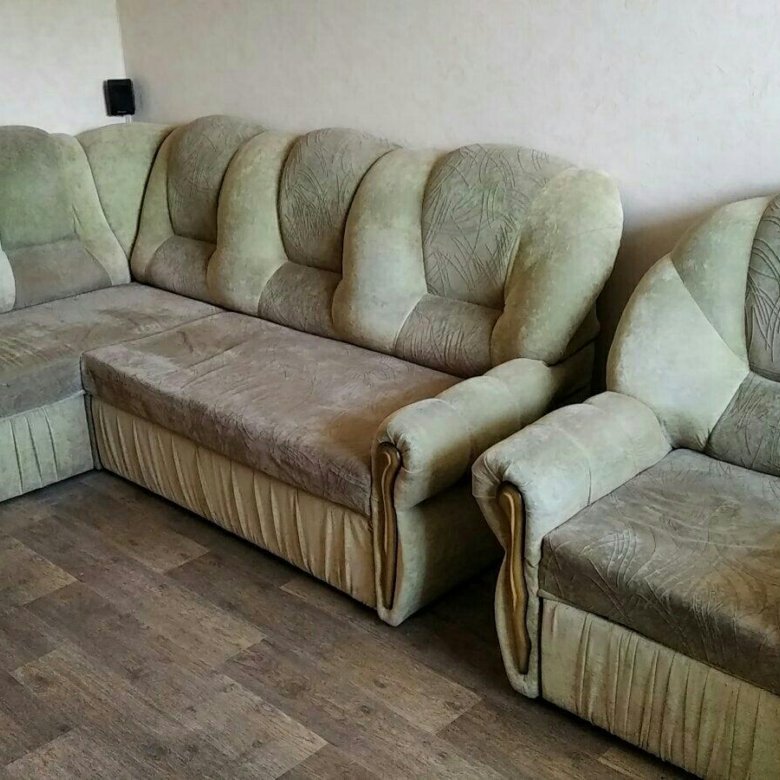 Угловой диван с креслом – купить в Самаре, цена 5 000 руб., продано 9 ...