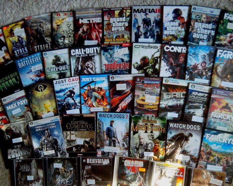 Коллекция компьютерных игр (59 дисков)