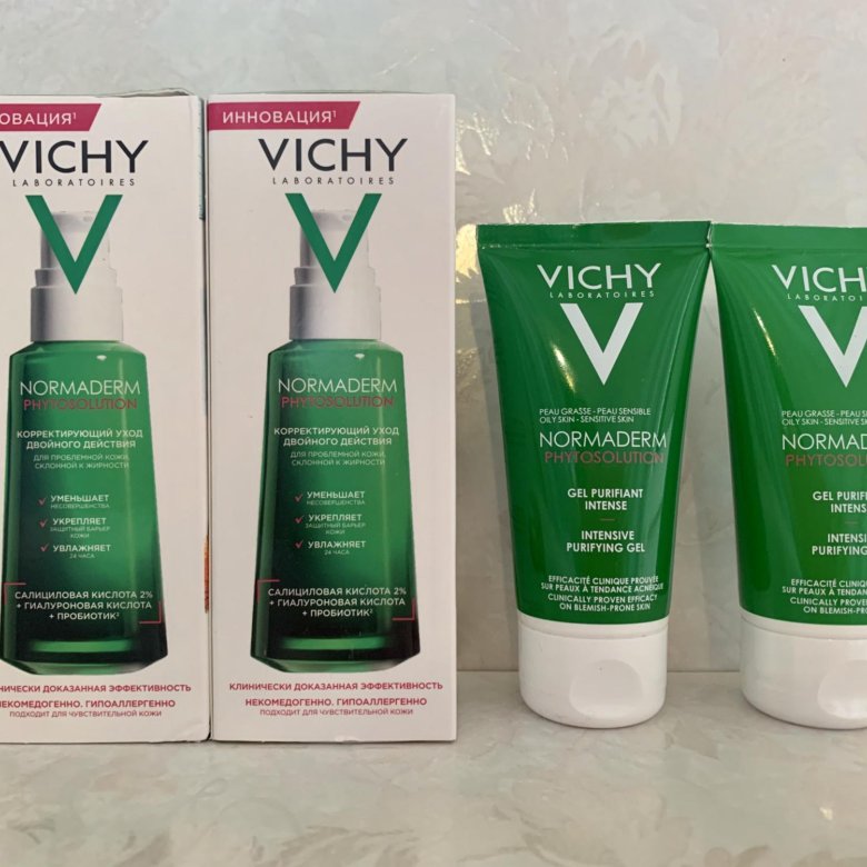 Vichy Normaderm phytosolution. Миниатюры виши. Нормадерм лосьон до и после.