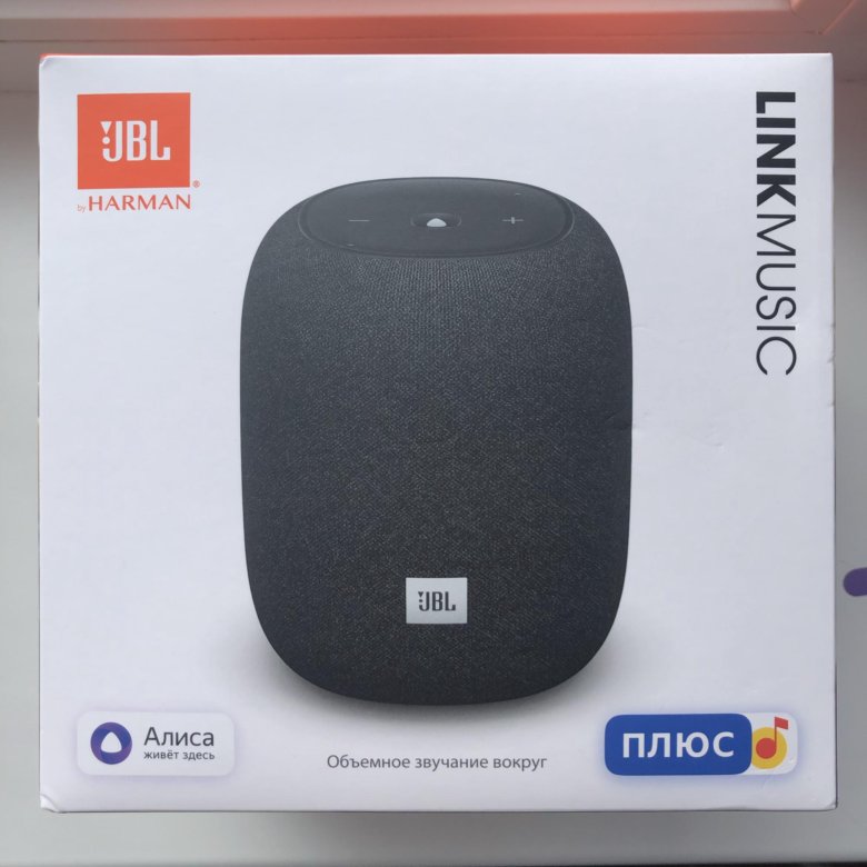 Умная колонка JBL link Music с Алисой. JBL С Алисой. JBL колонка с Алисой как выглядит коробка.