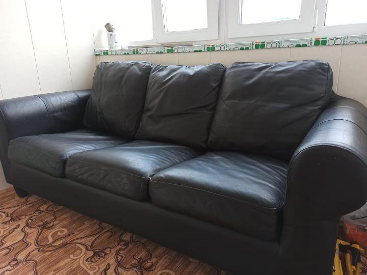 Диван IKEA Фисхульт кожа – купить в Омске, цена 10 000 руб., продано 22 ...