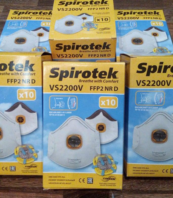 Респиратор Спиротек 2200v fpp2 – купить в Москве, цена 90 руб., дата ...