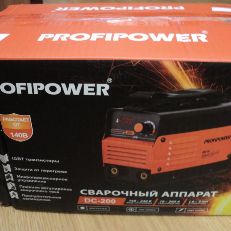 Profipower. Profipower 200 DC аппарат сварочный инверторный.