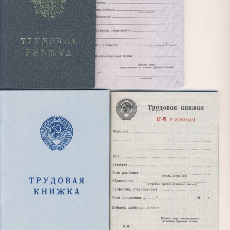 Вкладыши в трудовые книжки СССР и РФ – купить в Москве, цена 400 руб ...