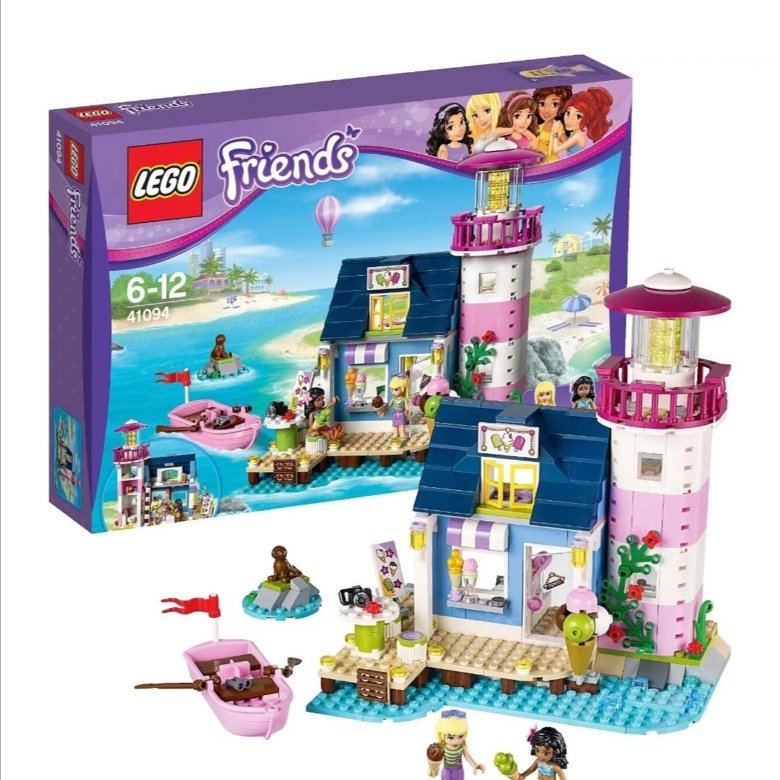 Маяк для вайлдберриз. LEGO friends 41094 Маяк. Лего френдс Маяк. Конструктор LEGO friends 41094 Маяк Хартлейк Сити. Набор лего френдс Маяк.