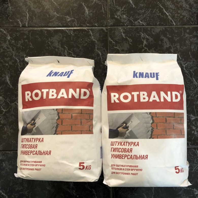 Штукатурка гипсовая универс 5 кг Knauf Rotband – купить в Москве, цена ...