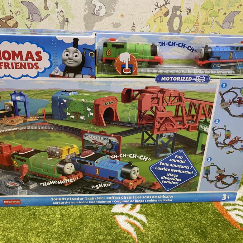 Набор игровой Thomas friends трек-мастер парк с животными. Animal friend трек.