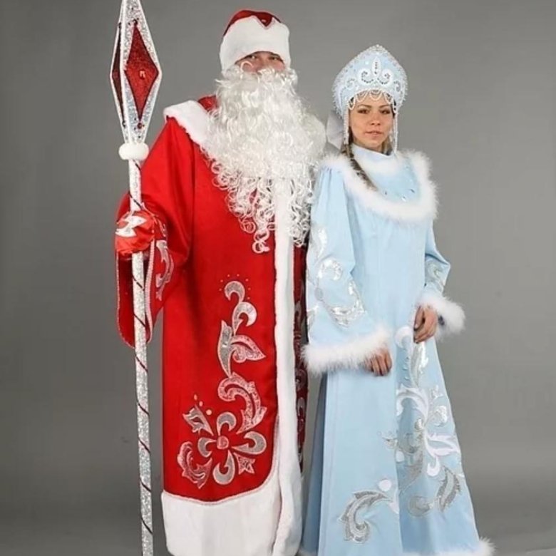 Красивый костюм деда мороза и снегурочки