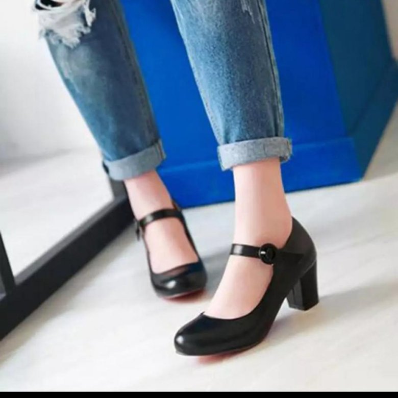 Удобные туфли на невысоком каблуке – купить в Москве, цена 1 000 руб ...