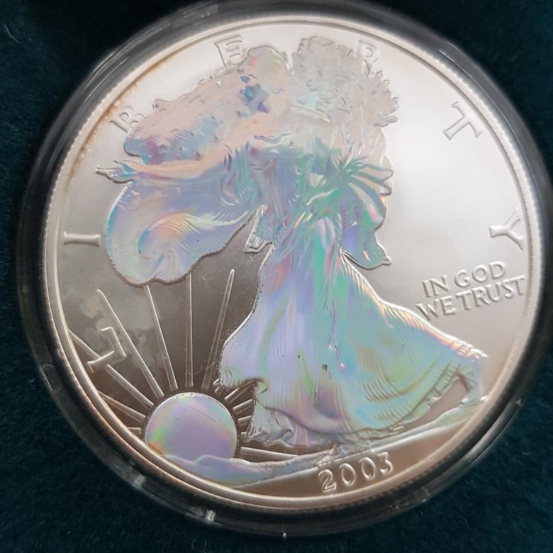 1 доллар сша,серебро,галограмма,2003 год – купить в Троицке, цена 50 ...