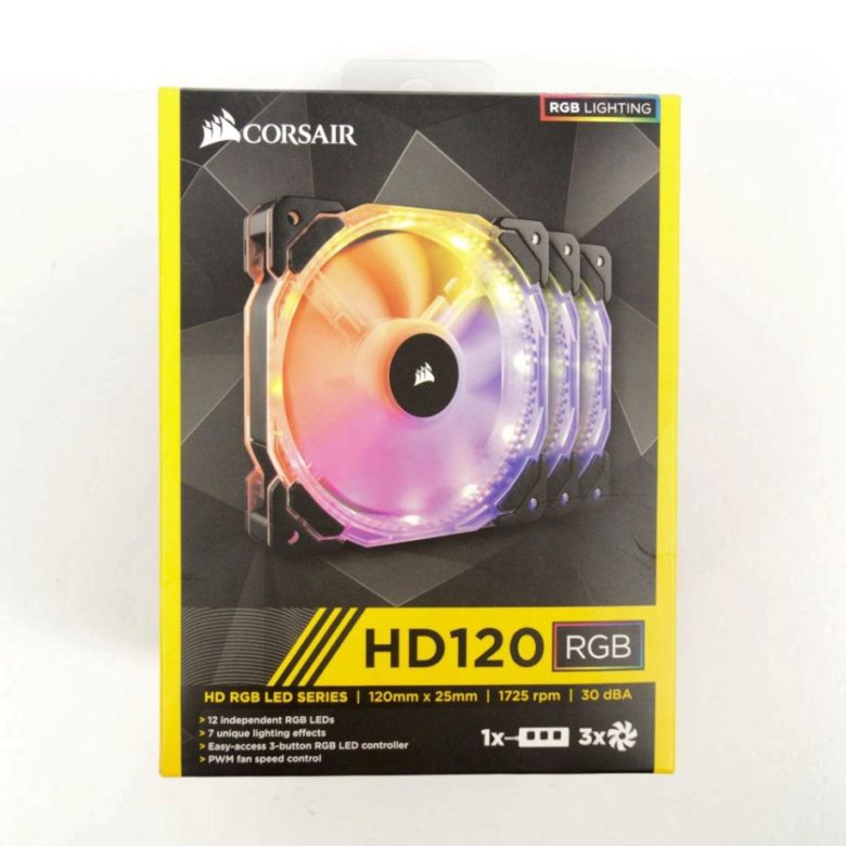 Corsair Hd120 Rgb Led 3 Er Pack Corsair HD120 RGB LED Three Pack – купить в Москве, цена 6 999 руб
