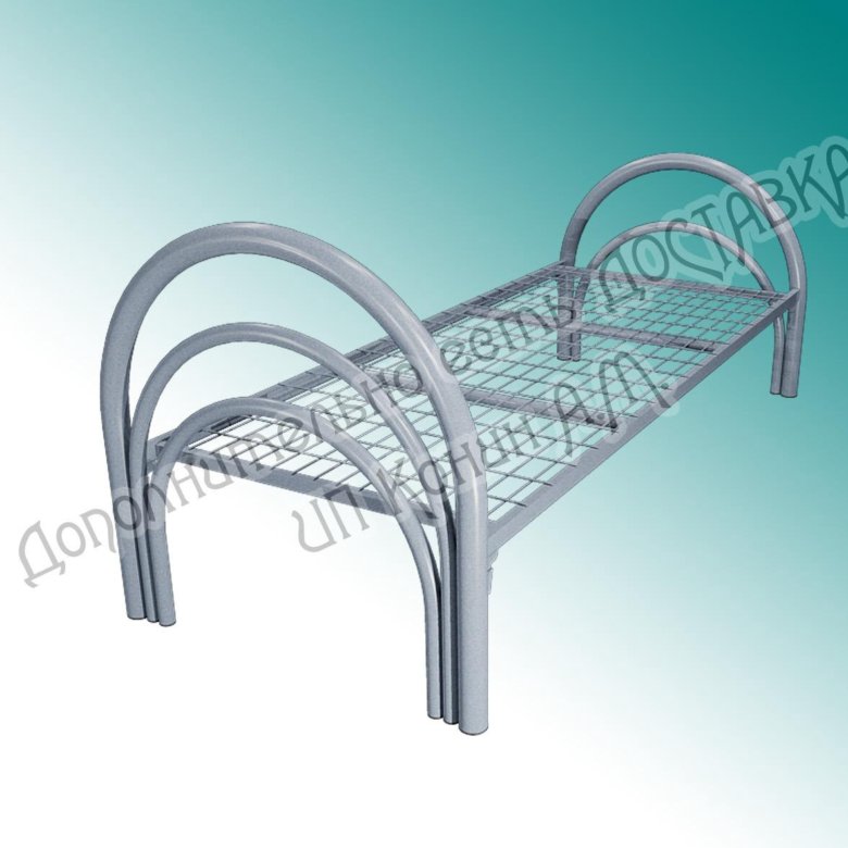 Кровать металлическая одноярусная комфорт 3