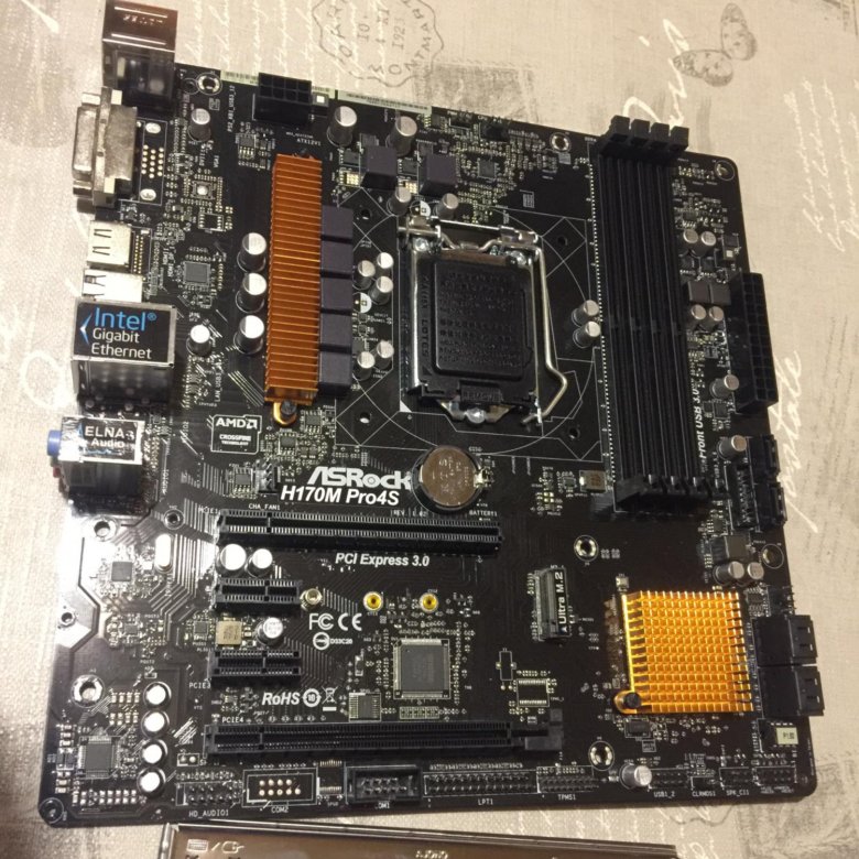 Новая материнская плата для ПК. ASRock H170M Pro4S – купить в Москве ...