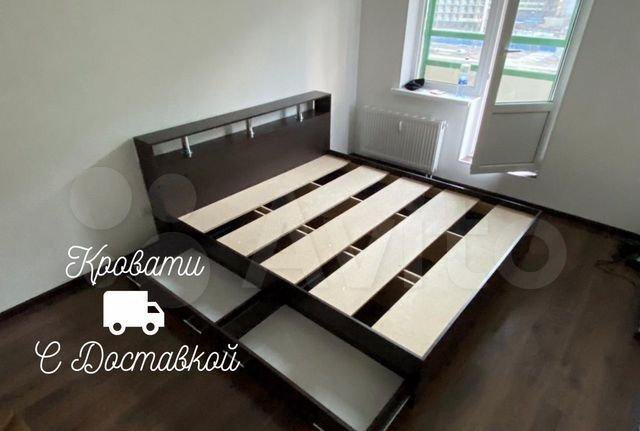 Кровать двуспальная с матрасом – купить в Москве, цена 6 300 руб., дата ...