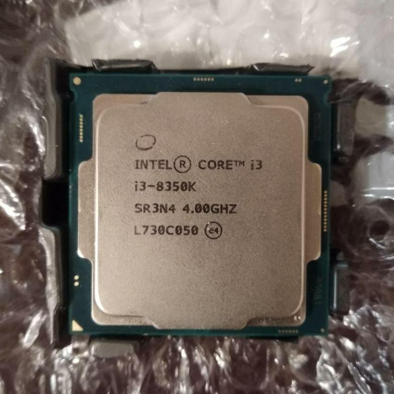 Процессор intel core i3 8350k фото