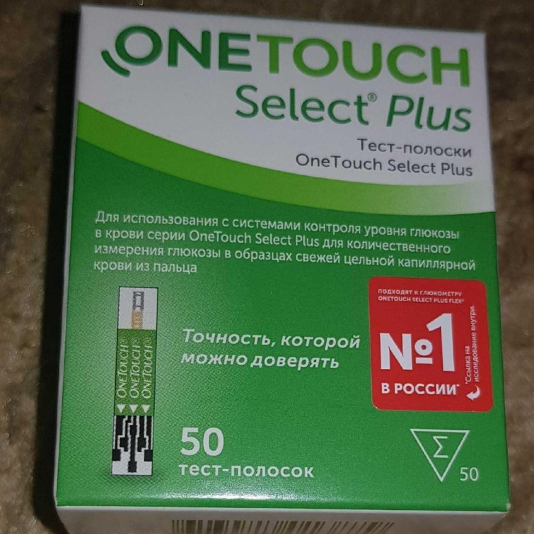 Тест полоски one touch select 50