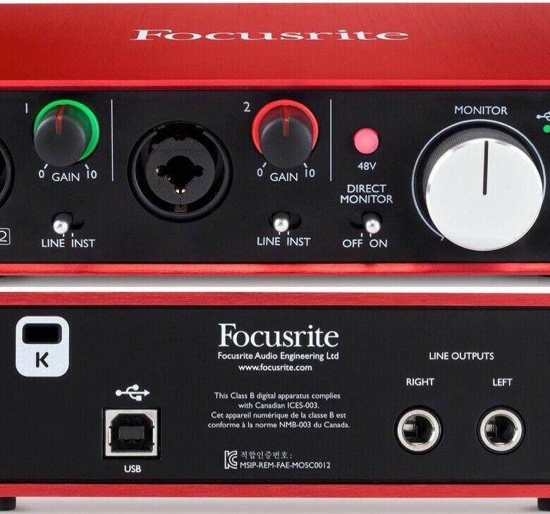 Звуковая карта focusrite scarlett 2i2 3 gen