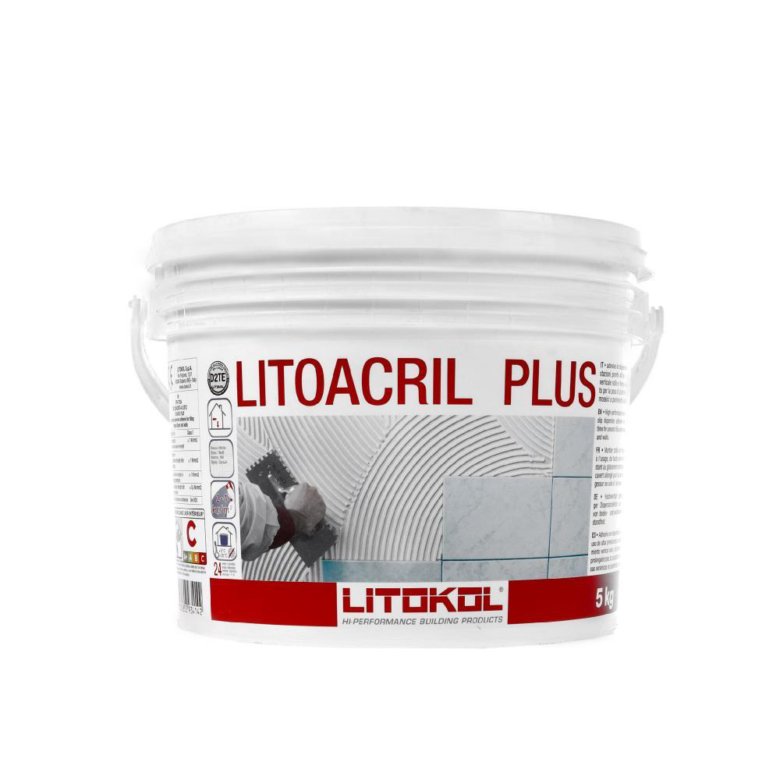 Клей для плитки готовый Litokol Litoacril Plus, 5 кг – купить в Москве ...