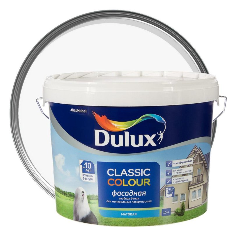 Фасадная краска Dulux Classic Colour BW 10 л – купить, цена 4 313 руб ...