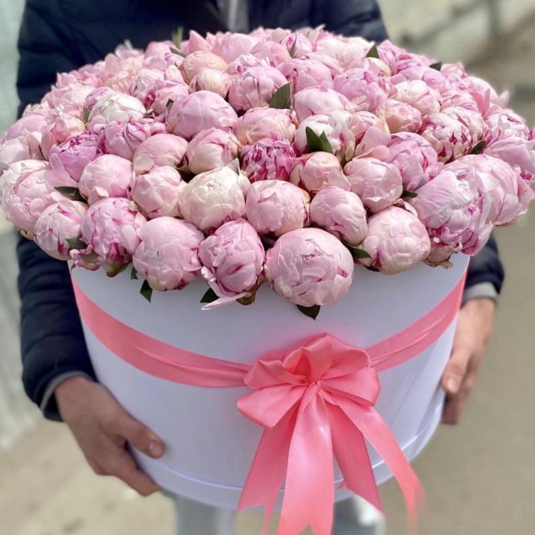 Букет Пионы Цветы 101 51 25 Розы Доставка – купить в Москве, цена 590 ...