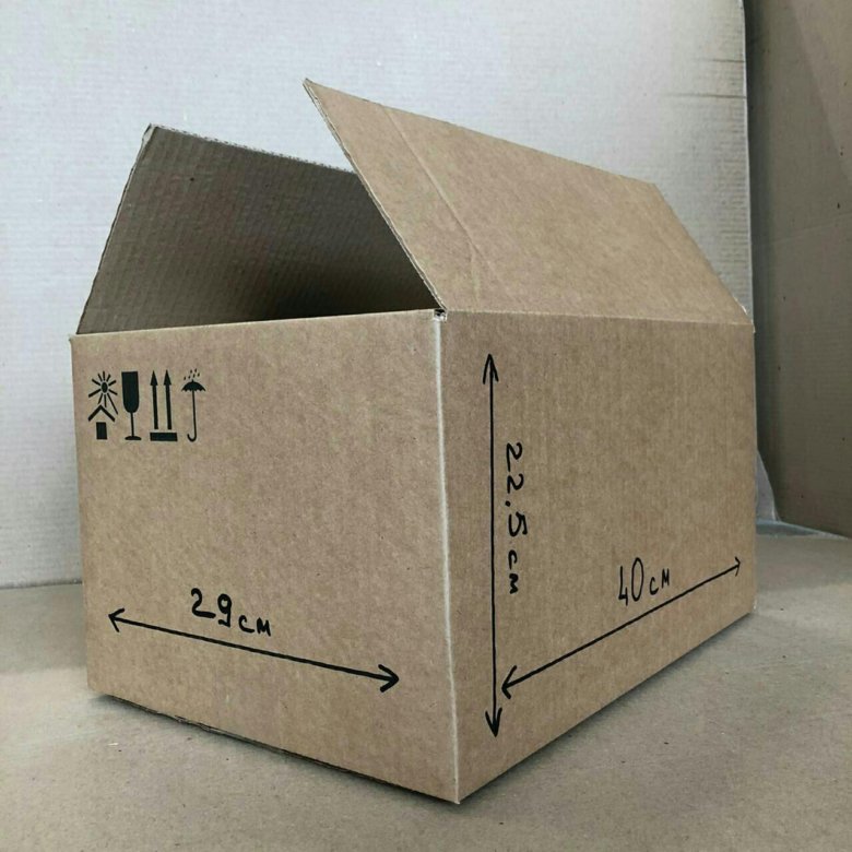 Коробки картонные 40×29×22.5 см. – купить в Хабаровске, цена 60 руб ...