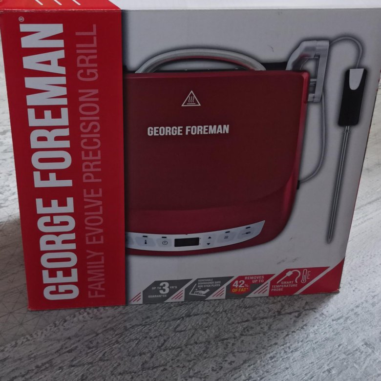 Электрогриль george foreman 24001 56 evolve precision. George Foreman 24001-56.