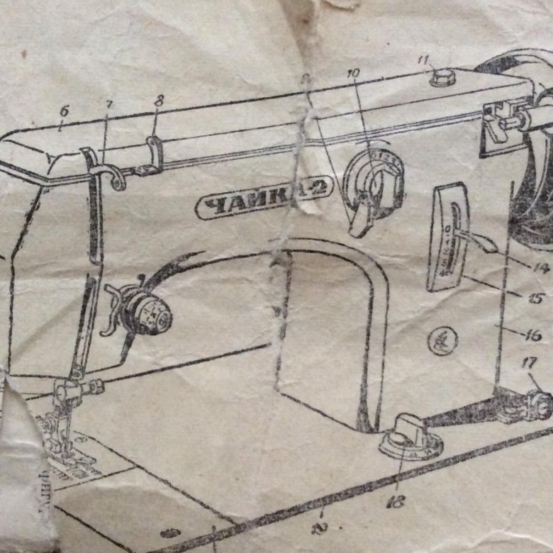 Бытовая швейная машина чайка 116 кл 2 ремонт чертежи