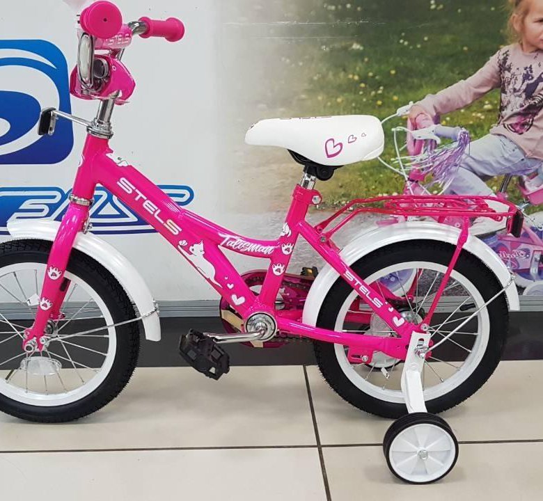 Купить детский велосипед для девочки авито. Stels Talisman 14. Стелс 4 колесный. Велосипед стелс 4 колесный. Велосипед 18 stels Talisman Lady z010 розовый.