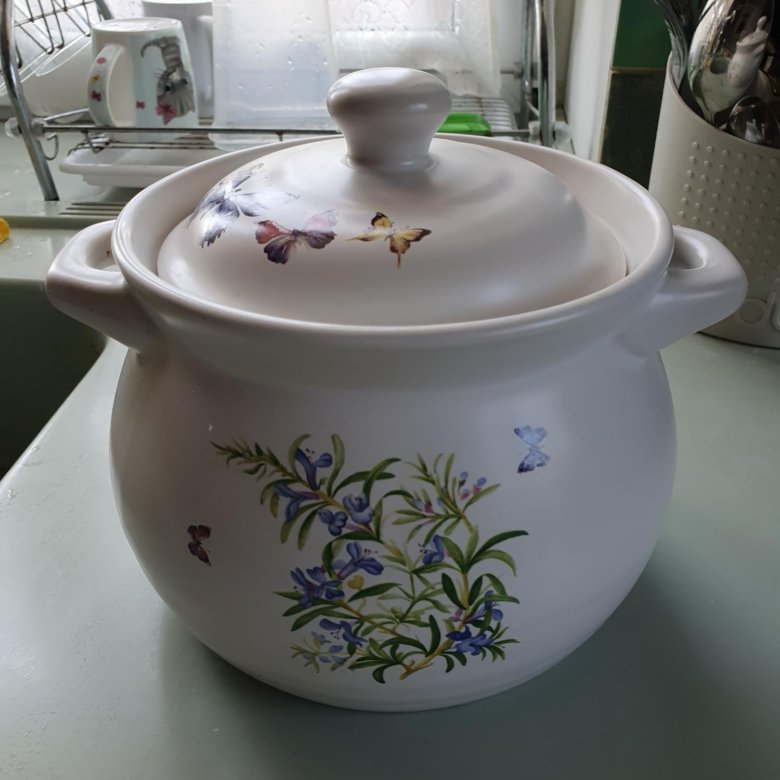 Большой керамический горшок для запекания – купить в Москве, цена 1 200 ...