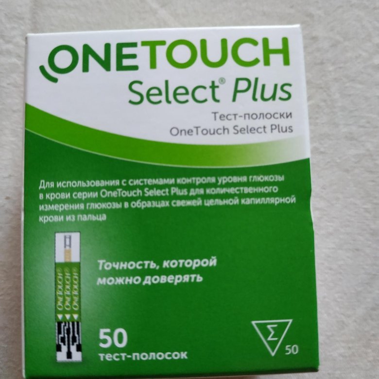 Тест полоски one touch select 50