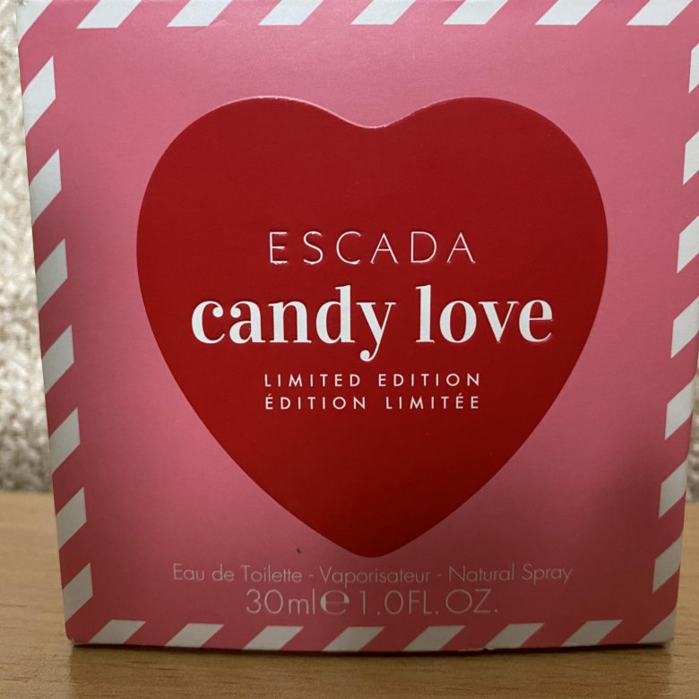 Туалетная вода Candy Love. Escada Candy Love. Туалетная вода Escada Candy Love. Эскада Кенди лов коробка.