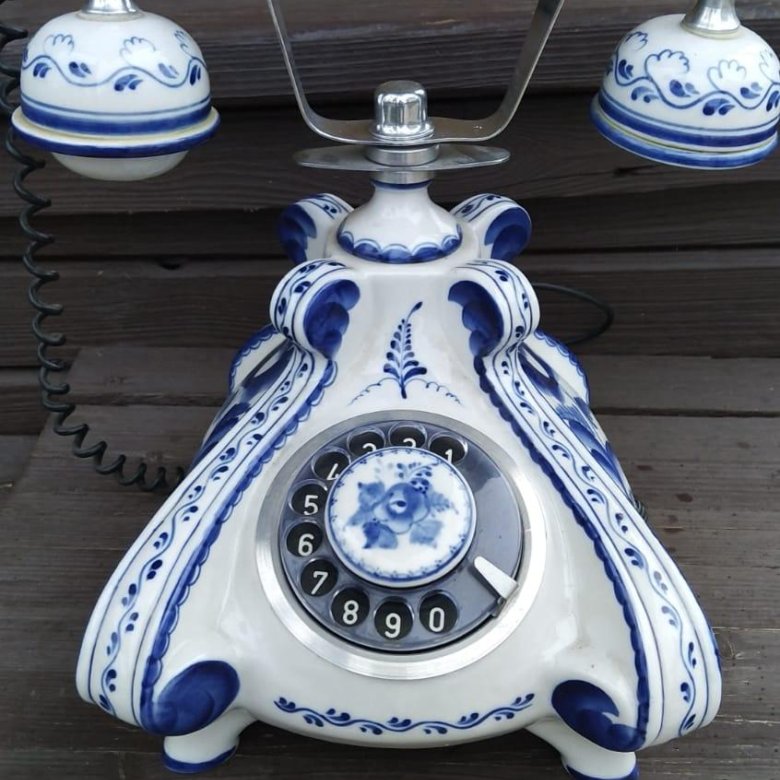 Фафоровый телефон - Гжель – купить в Москве, цена 12 000 руб., дата ...