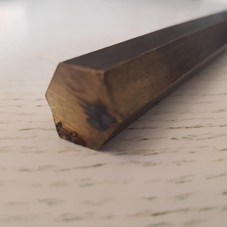 Латунь шестигранник 17 мм. L300 мм. – купить в Липецке, цена 350 руб ...