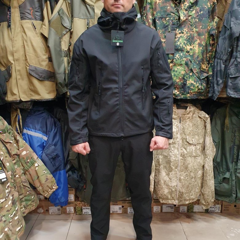 Костюм СофтШелл Чёрный – купить в Мытищах, цена 3 950 руб., дата ...