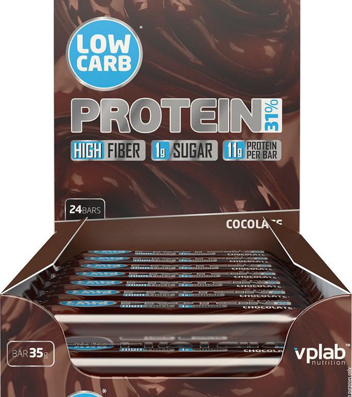 Протеиновые батончики Low Carb Protein Bar VP Lab купить в Москве