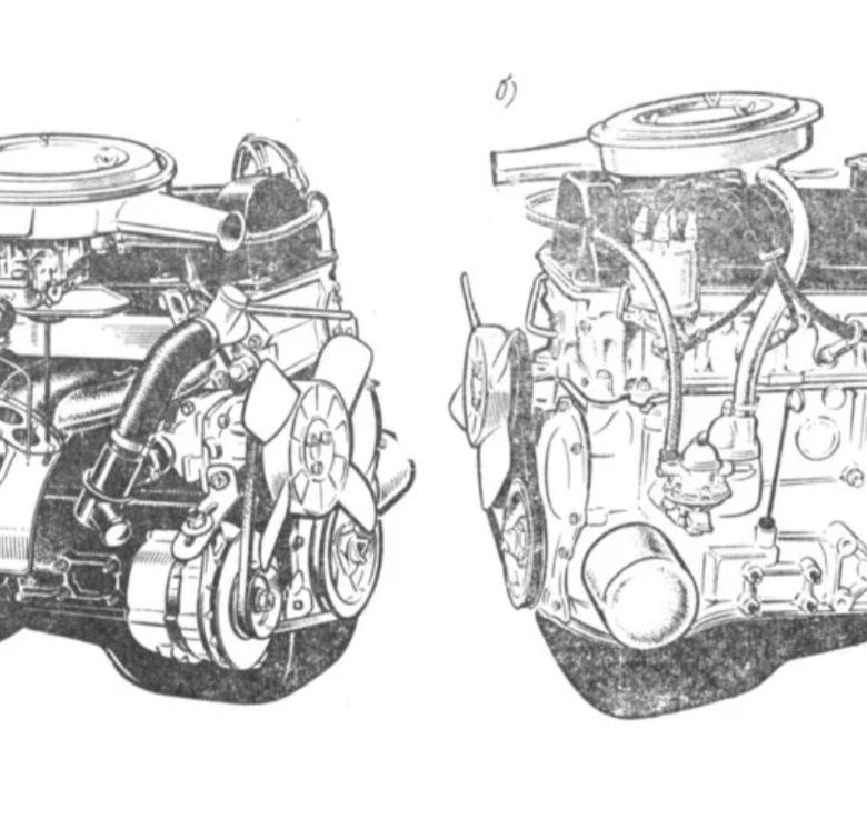 Двигатель ваз схема