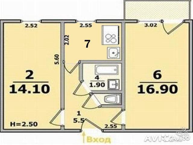 Размер комнат в панельном доме 5 этажей