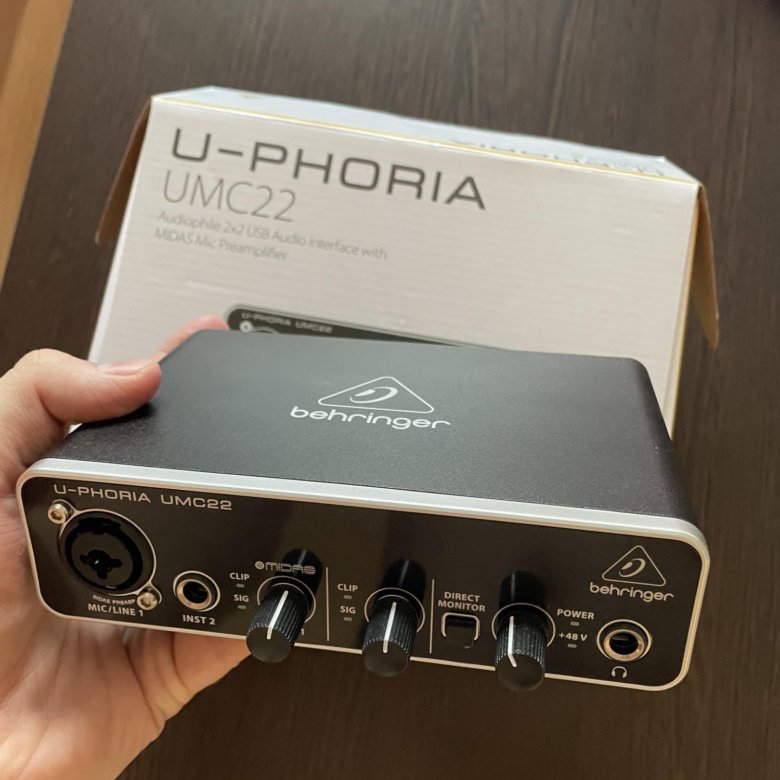 Звуковая карта behringer u phoria umc22 как подключить