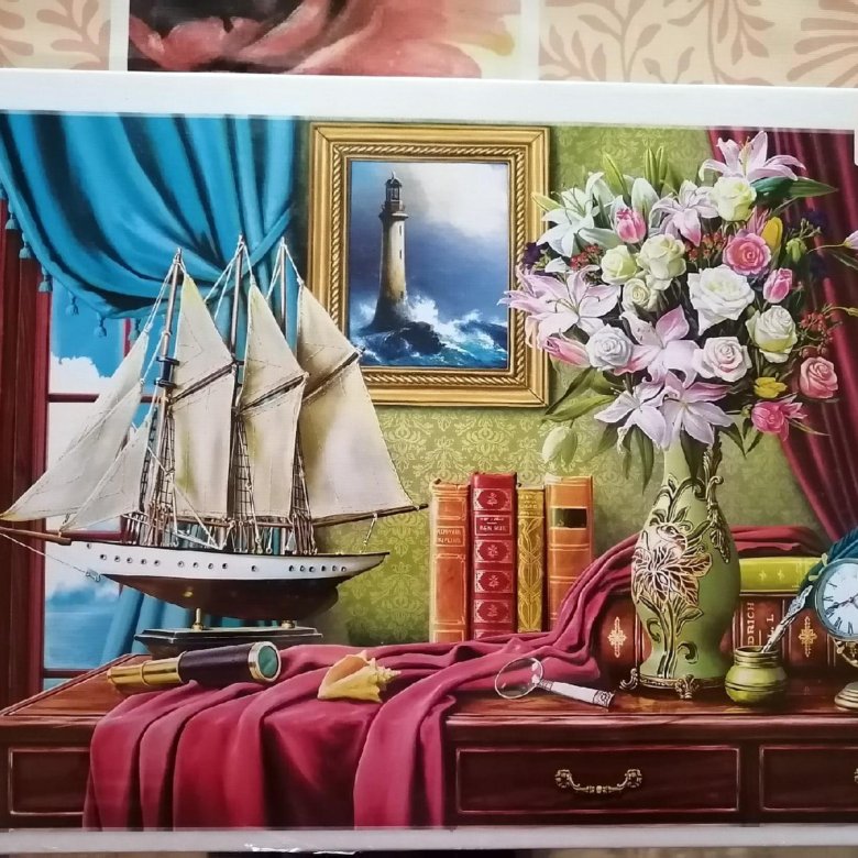Дом книги картина по номерам