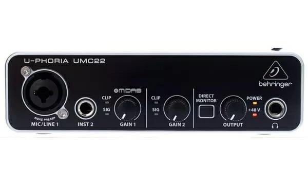 Звуковая карта behringer umc202