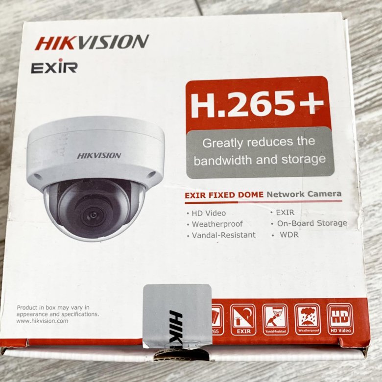 DS-2cd2123g0-is. Hikvision h.265+ narxi. IPR-of 2mp em 2,8.