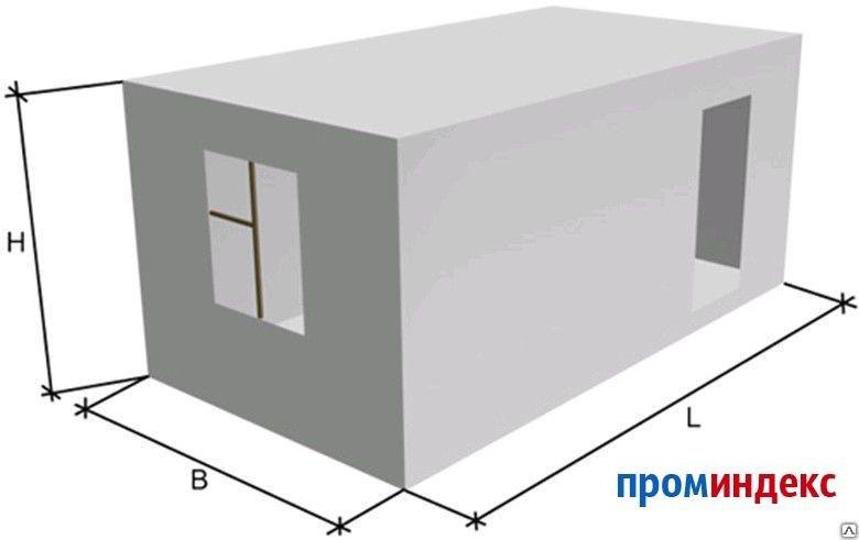 сколько весит блок комната