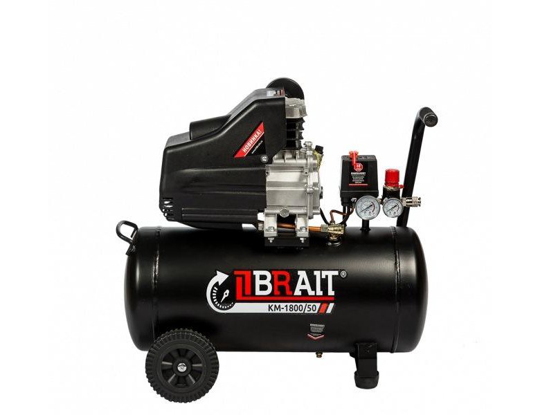Компрессор воздушный BRAIT KM-1800/50 (50л/260л/м) – купить в ...