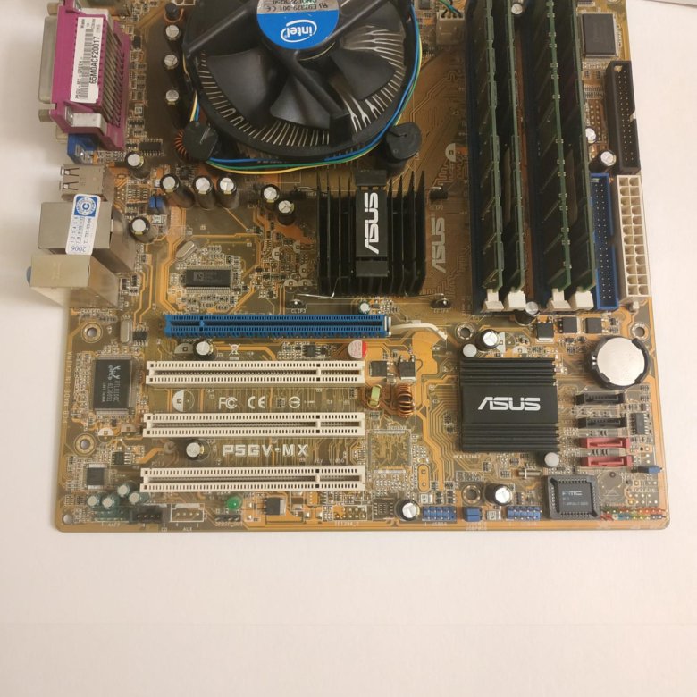 Материнская плата lga 775 asus P5GV-MX комплект – купить в Москве, цена ...