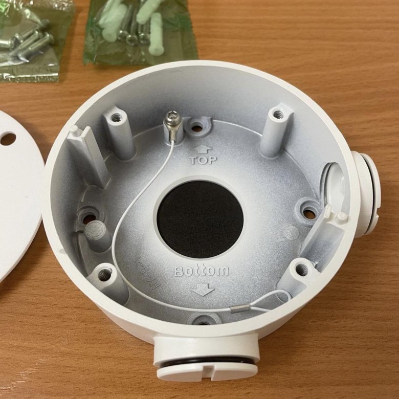 Hikvision ds 1260zj. DS-1260zj. Коробка монтажная для Хиквижн. Монтажная коробка для цилиндрических камер DS-1260zj.