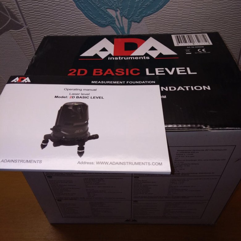 Лазерный уровень ADA 2D Basic Level А00239 – купить в Санкт-Петербурге ...