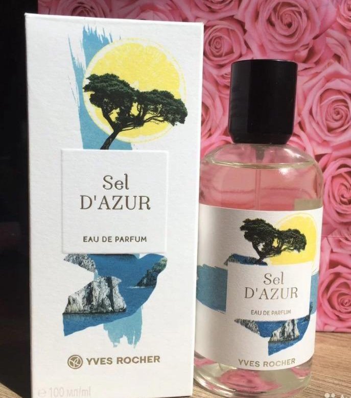 Sel d azur yves. Туалетная вода d'Azur Yves Rocher. Туалетная вода sel d'Azur. Туалетная вода Ив Роше zel Deasur. Sel d'Azur цитрусовый.