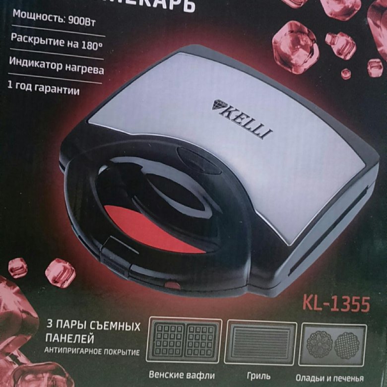 Вафельница Kelli KL-1355.